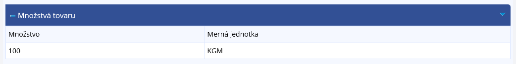 Obrázok: Množstvá tovaru Obrázok: Množstvá tovaru