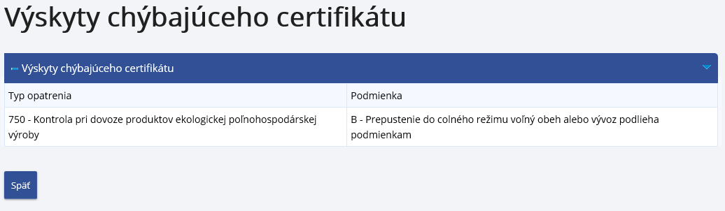 Obrázok: Výskyt chýbajúceho certifikátu