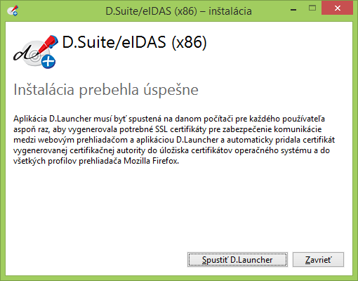 Obrázok: Spustenie D.Launcher