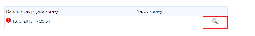 Obrázok: Výber detailu správy Obrázok: Výber detailu správy