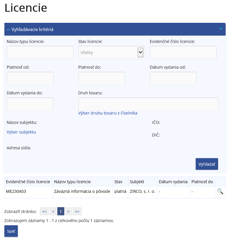 Obrázok: Licencie Obrázok: Licencie