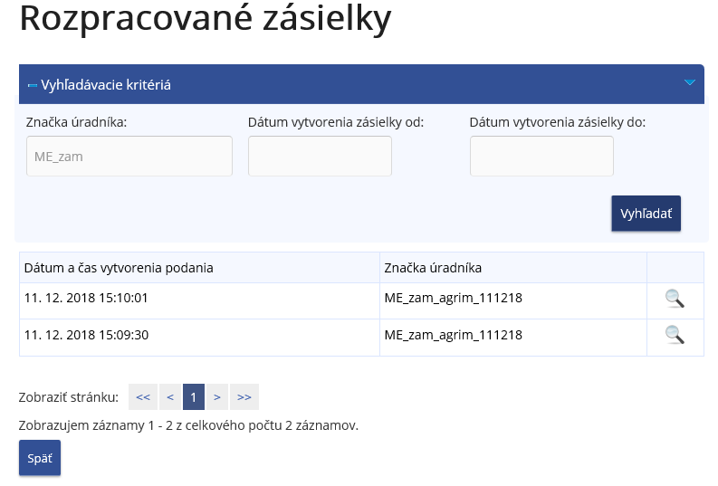 Obrázok: Rozpracované zásielky Obrázok: Rozpracované zásielky